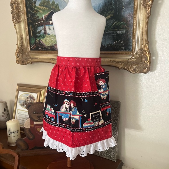 Rare Vintage Daisy Kingdom Raggedy Ann & Andy Handmade Lace Ruffle Skirt - Picture 4 of 9